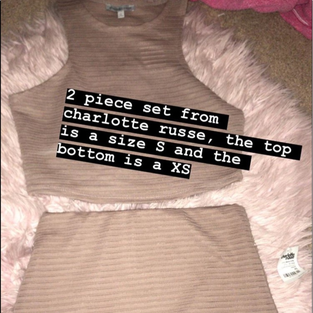 Charlotte Russe 2 Piece Skirt and Top Set